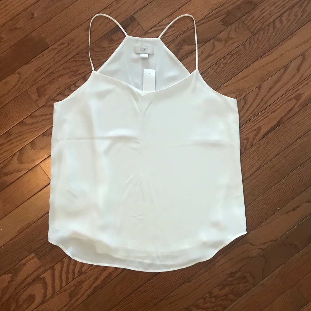NWT Loft White tank top